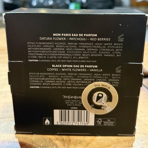 Yves Saint Laurent Mon Paris & Black Opium Mini Gift Set – NEW - Picture 3 of 4